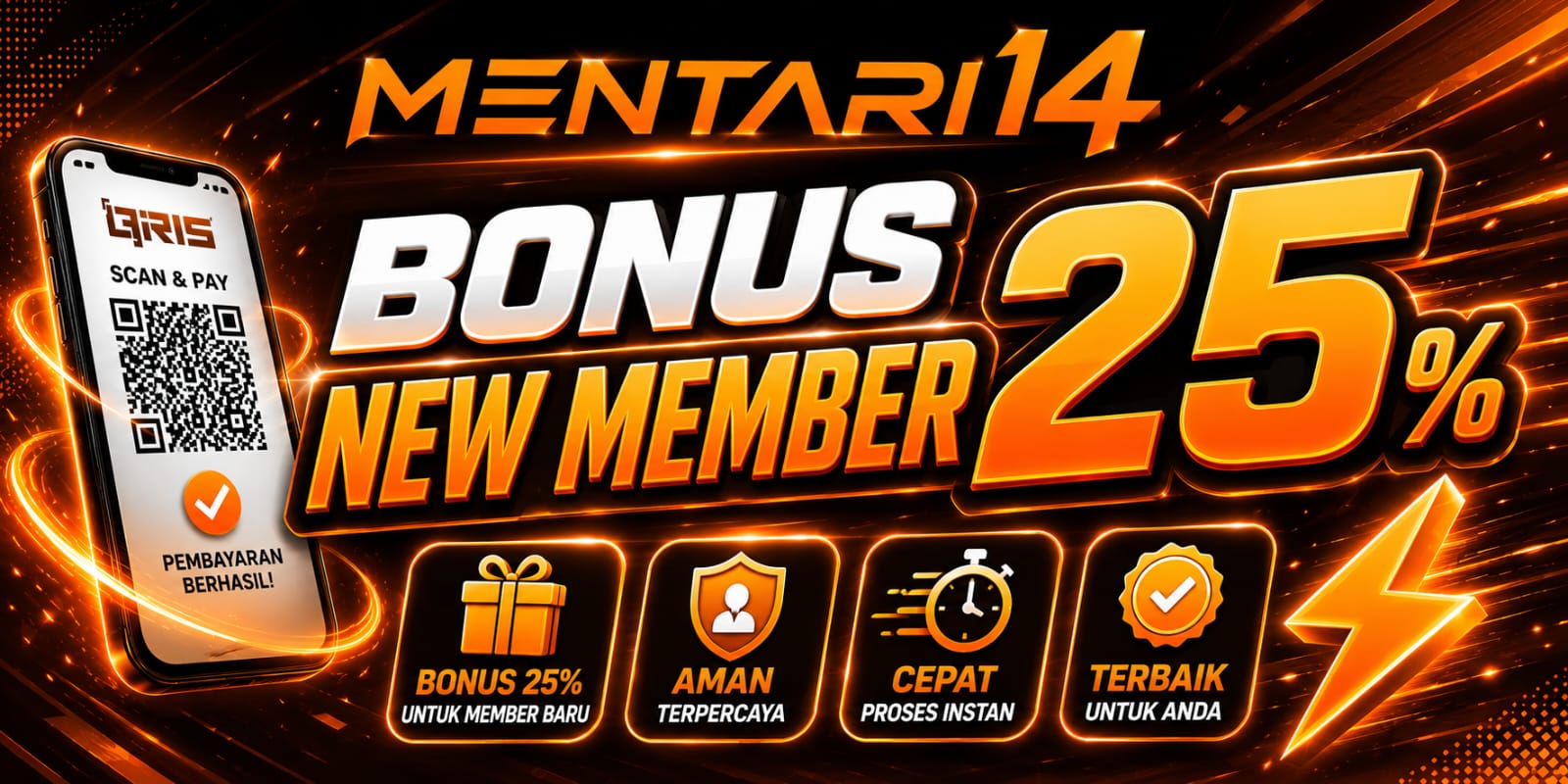 bonus new member 50%